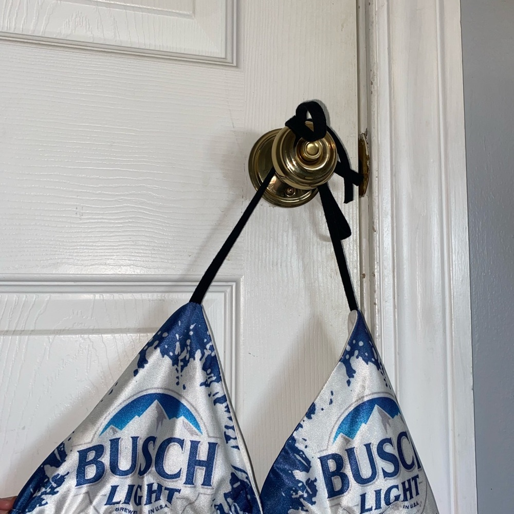 Busch Light Blue and White Apron